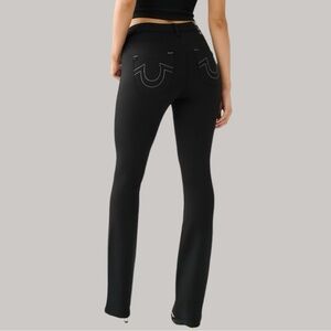 TRUE RELIGION BECCA PONTE MID RISE CURVY BOOTCUT PANTS | Color: Black | NEW/NWOT